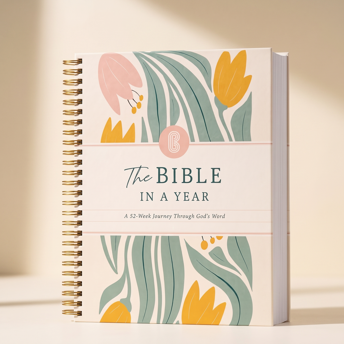 The Bible In A Year: A 52-Week Journey Through God's Word — Spiral-Bound Study Book, 50lb Paper view 2