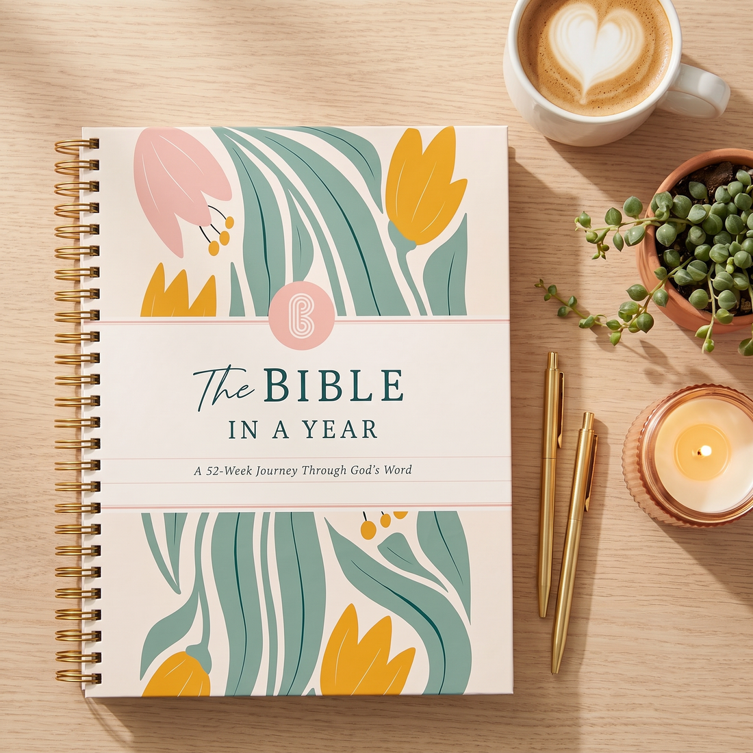 The Bible In A Year: A 52-Week Journey Through God's Word — Spiral-Bound Study Book, 50lb Paper view 5