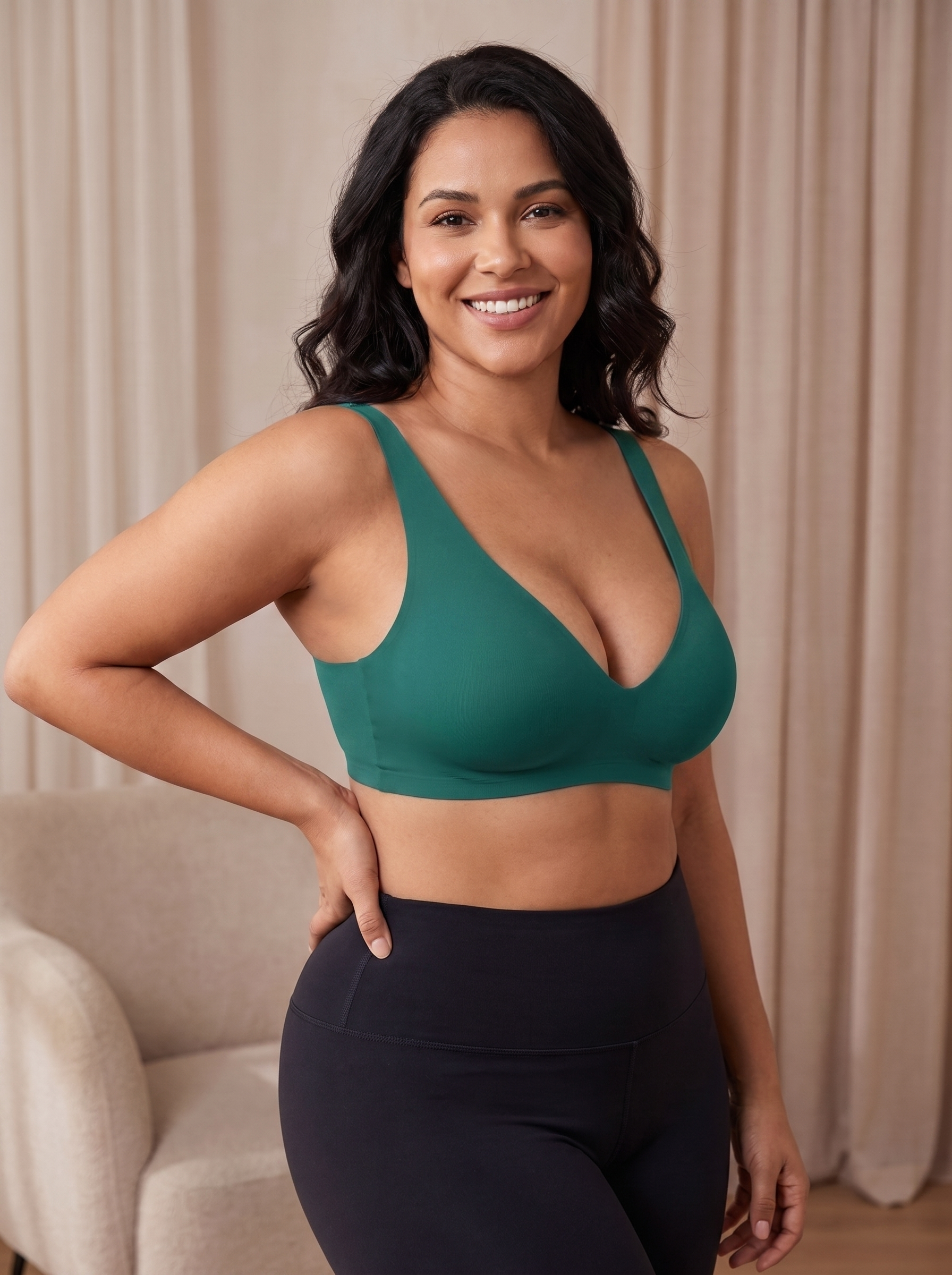 Customer showing natural lift from the bra