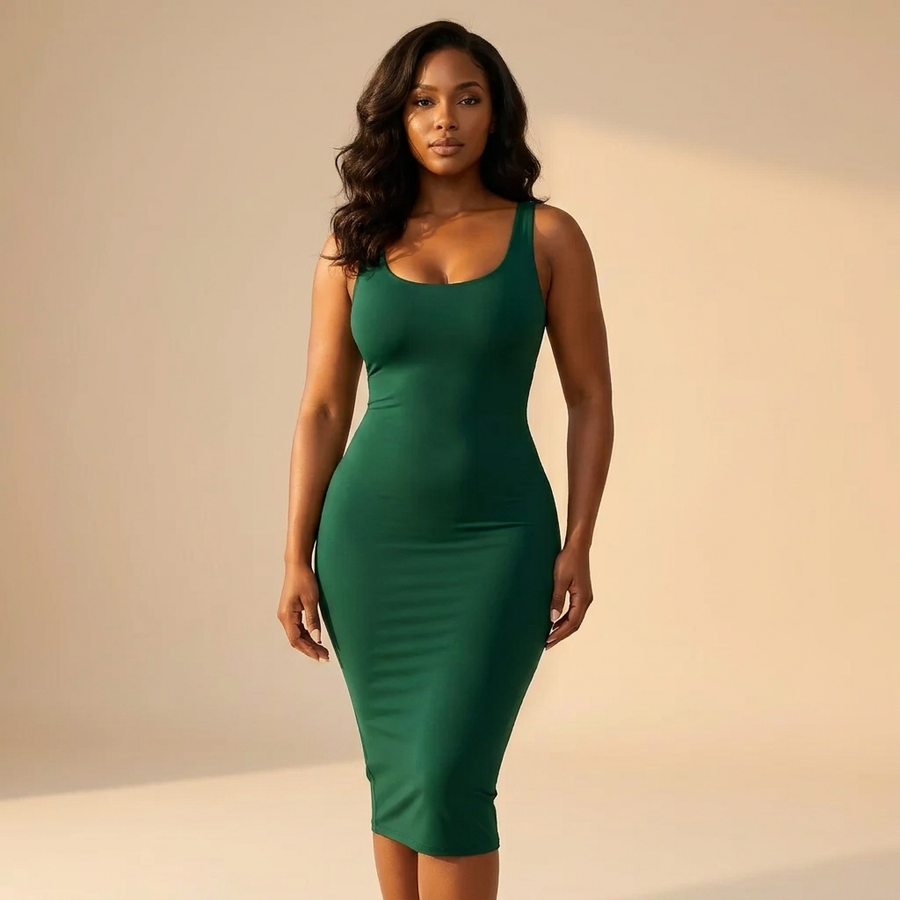 Under a dress