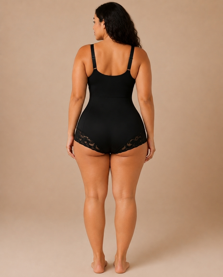 Sculpt Bodysuit black back studio