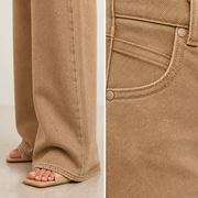 Mocha jeans hem detail