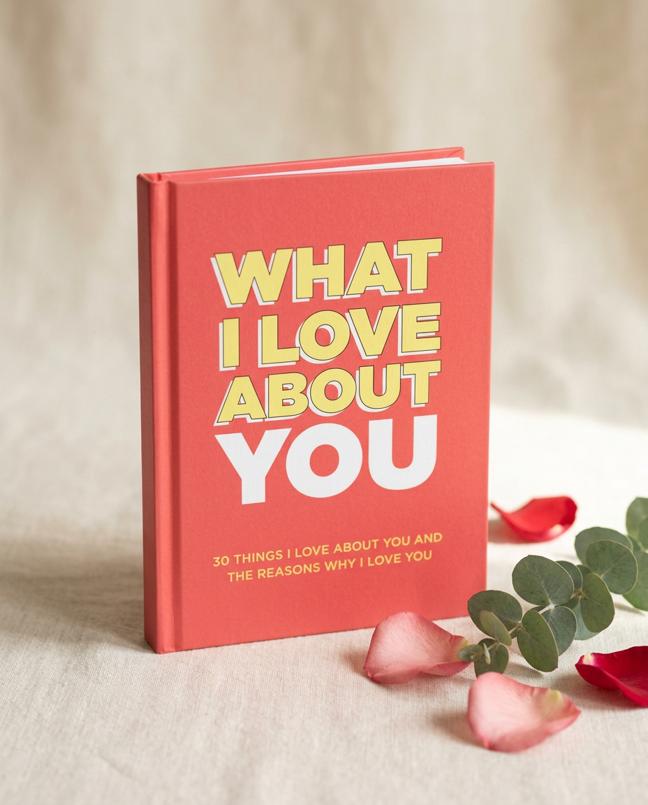 What I Love About You keepsake book cover