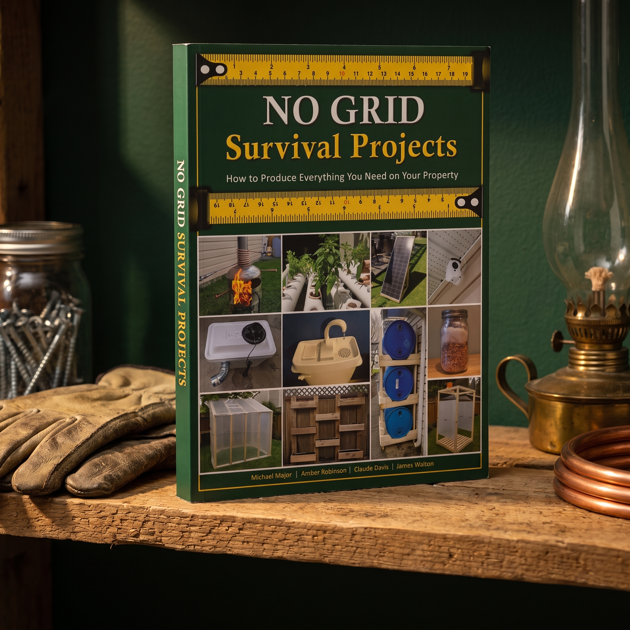 The book on a workshop shelf