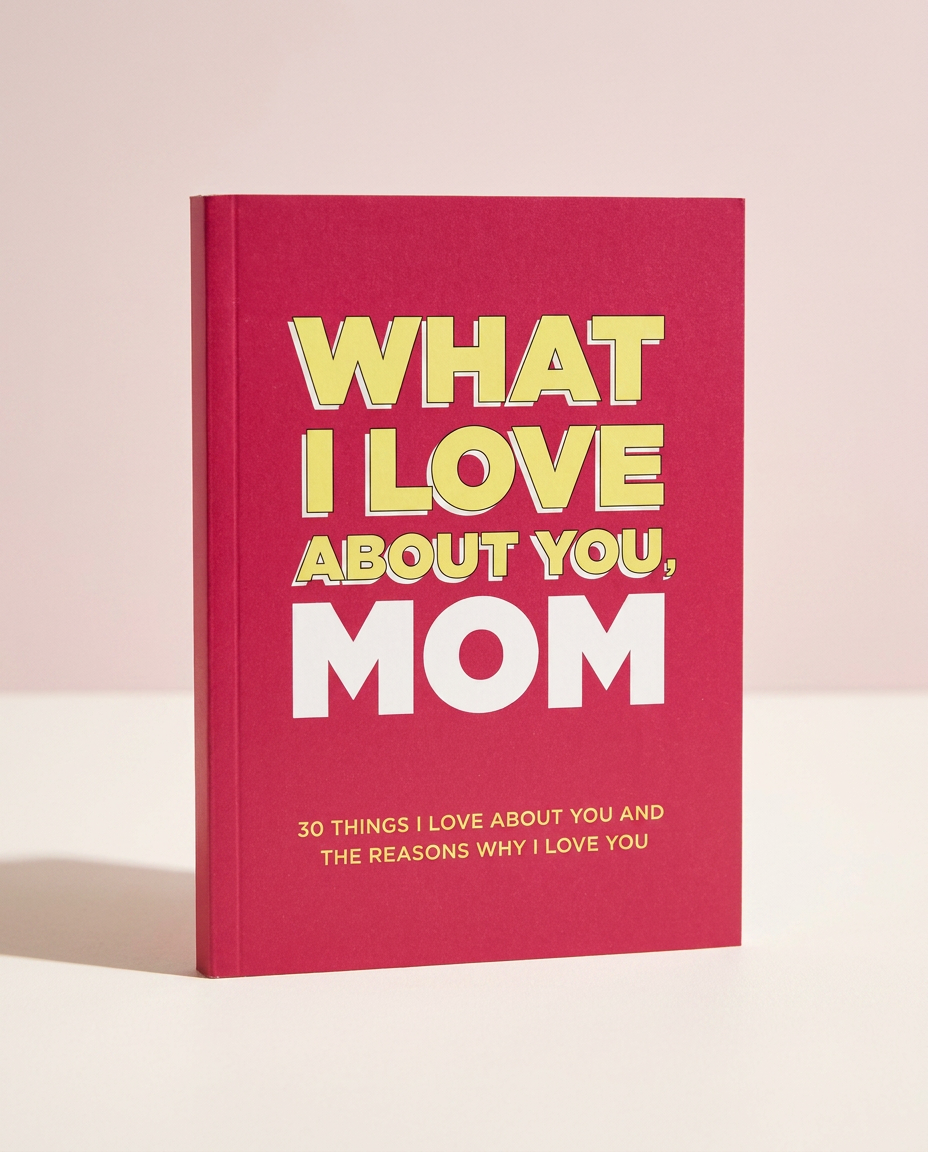 What I Love About You, Mom — fill-in-the-blank keepsake gift book cover