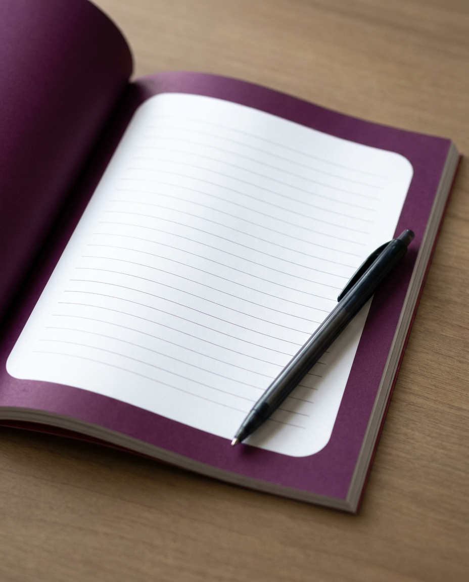 Close-up of the lined write-in panel with room to write